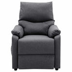 Electric Massage Chair Dark Grey Fabric