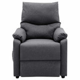 Electric Massage Chair Dark Grey Fabric - Side View