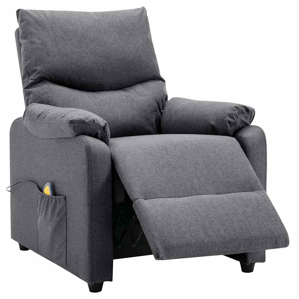 Electric Massage Chair Dark Grey Fabric