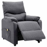 Electric Massage Chair Dark Grey Fabric