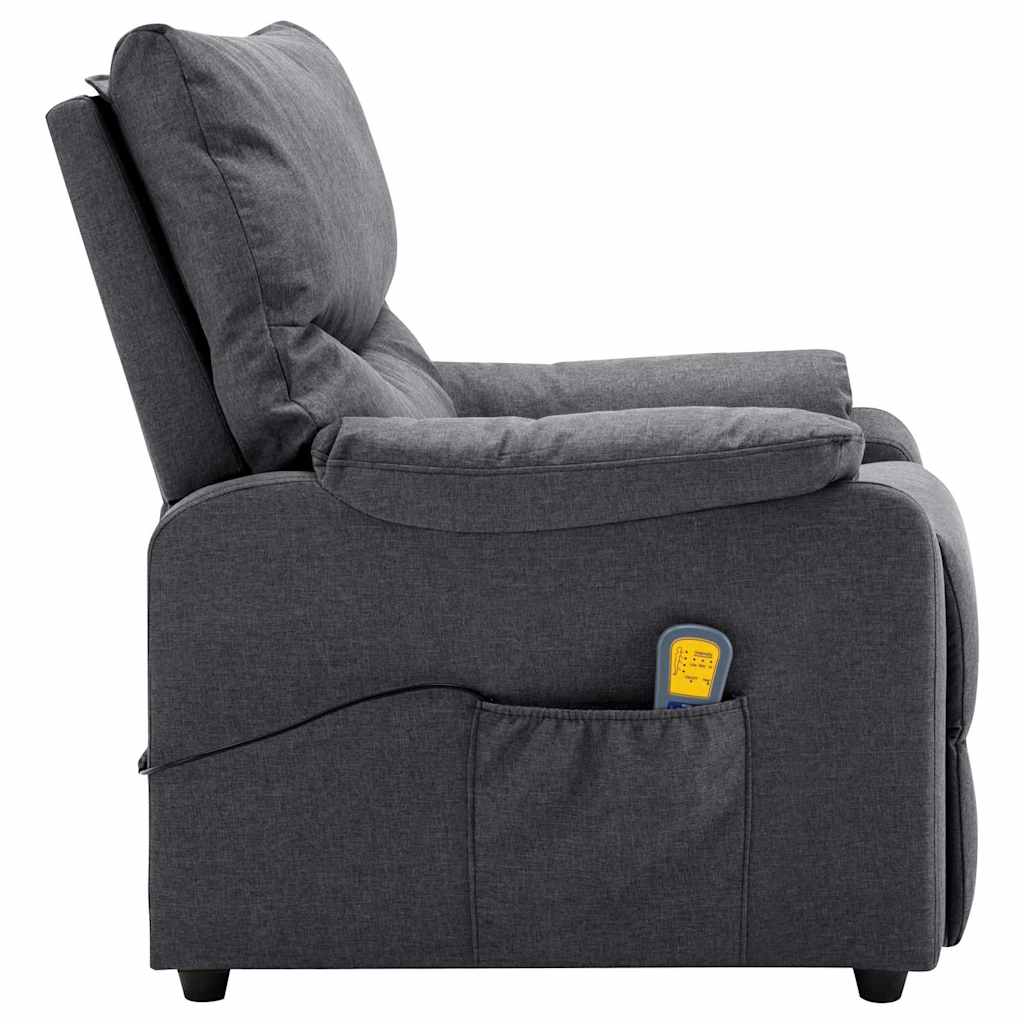 Electric Massage Chair Dark Grey Fabric