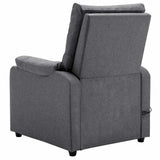 Electric Massage Chair Dark Grey Fabric