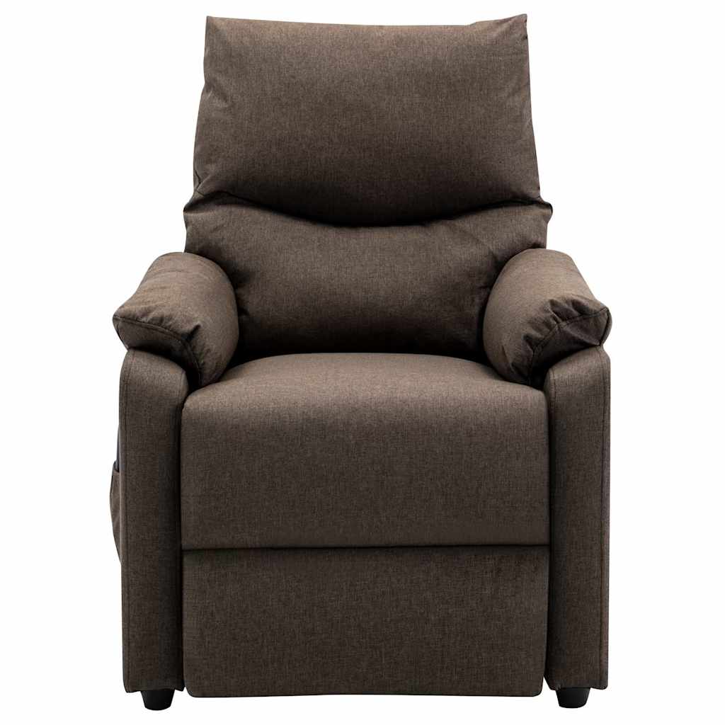 Electric Massage Chair Brown Fabric
