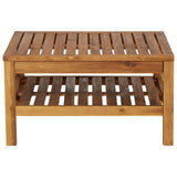3 Piece Garden Lounge Set with Dark Grey Cushions Acacia Wood - Extra Image