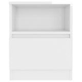 Bed Cabinets 2 pcs High Gloss White 40x40x50 cm Engineered Wood
