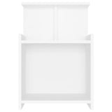 Bed Cabinet White 40x35x60 cm Engineered Wood