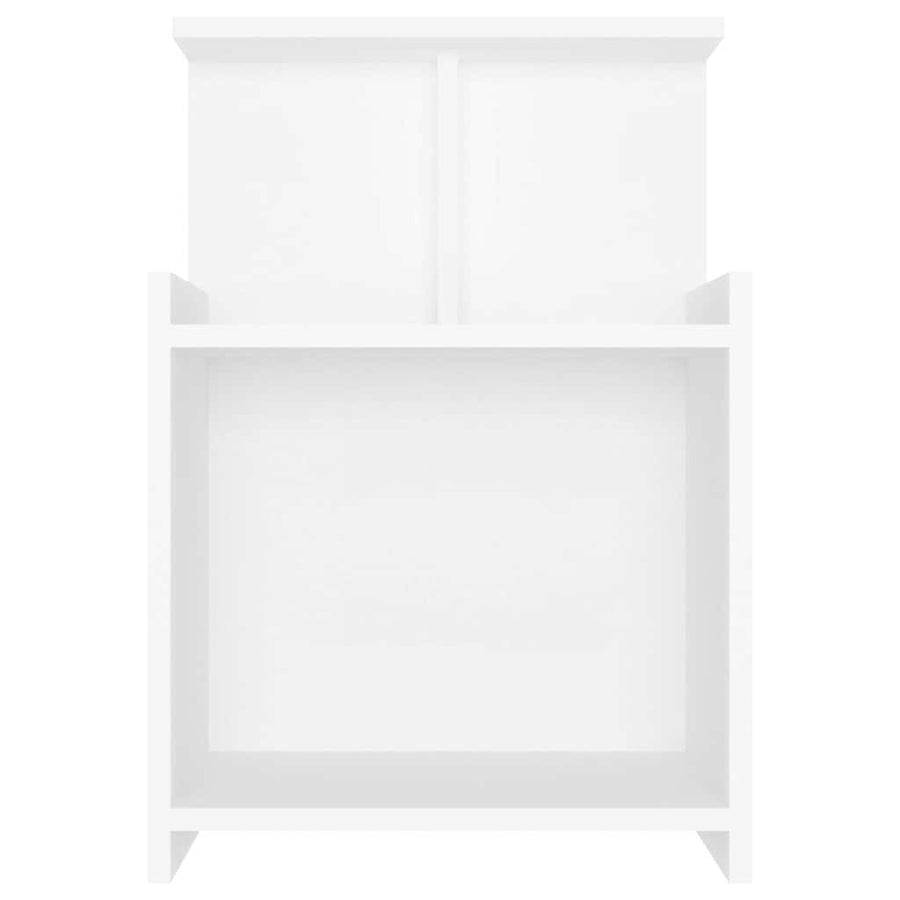 Bed Cabinets 2 pcs White 40x35x60 cm Engineered Wood