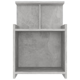 Bed Cabinet Concrete Grey 40x35x60 cm Engineered Wood - Side View