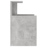 Bed Cabinets 2 pcs Concrete Grey 40x35x60 cm Engineered Wood - 45-Degree Angle