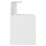 Bed Cabinets 2 pcs High Gloss White 40x35x60 cm Engineered Wood