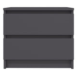 Bed Cabinets 2 pcs Grey 50x39x43.5 cm Engineered Wood