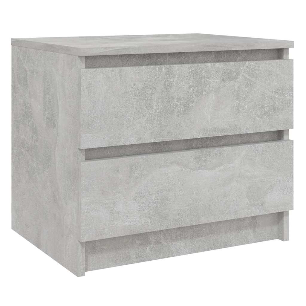 Bed Cabinets 2 pcs Concrete Grey 50x39x43.5 cm Engineered Wood