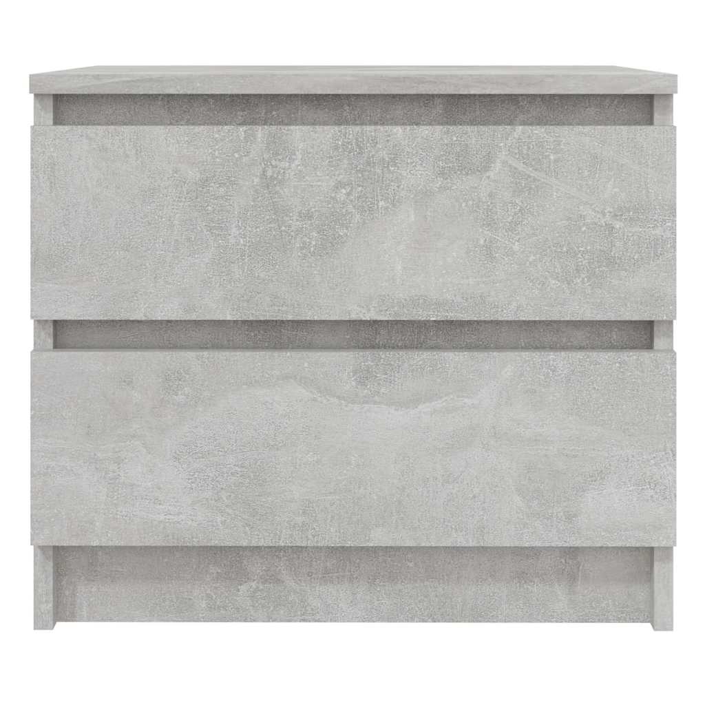 Bed Cabinets 2 pcs Concrete Grey 50x39x43.5 cm Engineered Wood