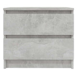 Bed Cabinets 2 pcs Concrete Grey 50x39x43.5 cm Engineered Wood