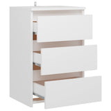Bed Cabinet White 40x35x62.5 cm Engineered Wood - Top-Down View