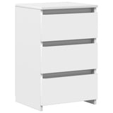 Bed Cabinets 2 pcs White 40x35x62.5 cm Engineered Wood - Side View
