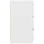 Bed Cabinets 2 pcs White 40x35x62.5 cm Engineered Wood