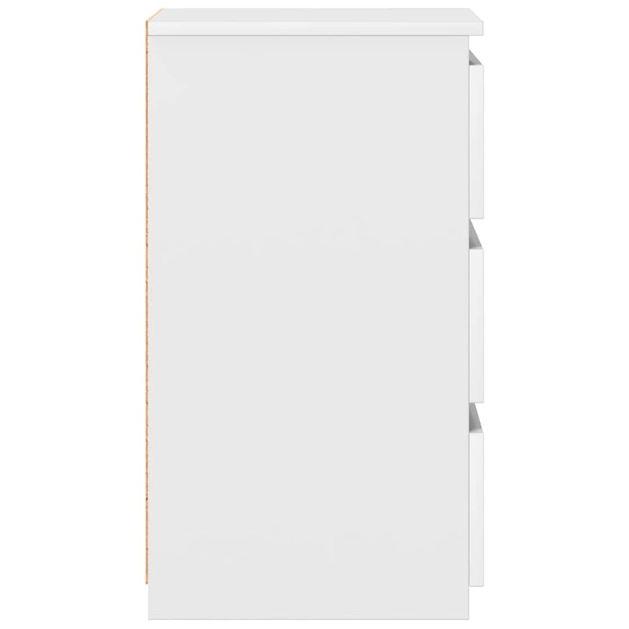 Bed Cabinets 2 pcs White 40x35x62.5 cm Engineered Wood
