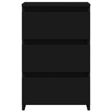 Bed Cabinets 2 pcs Black 40x35x62.5 cm Engineered Wood