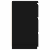 Bed Cabinets 2 pcs Black 40x35x62.5 cm Engineered Wood