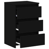 Bed Cabinets 2 pcs Black 40x35x62.5 cm Engineered Wood - 45-Degree Angle
