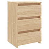 Bed Cabinet Sonoma Oak 40x35x62.5 cm Engineered Wood - Front View