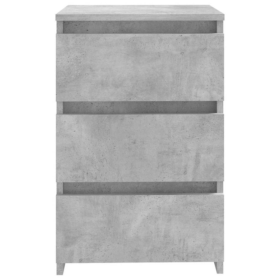 Bed Cabinet Concrete Grey 40x35x62.5 cm Engineered Wood