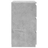 Bed Cabinet Concrete Grey 40x35x62.5 cm Engineered Wood