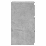 Bed Cabinet Concrete Grey 40x35x62.5 cm Engineered Wood