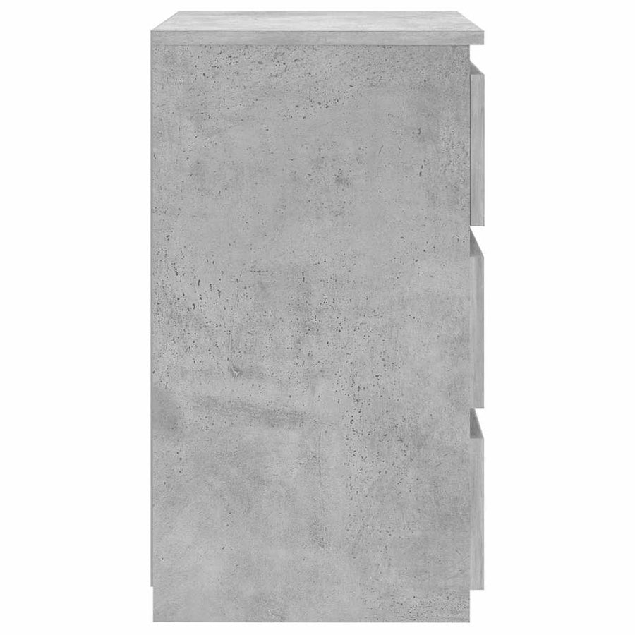 Bed Cabinet Concrete Grey 40x35x62.5 cm Engineered Wood