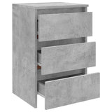 Bed Cabinet Concrete Grey 40x35x62.5 cm Engineered Wood - 45-Degree Angle