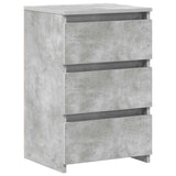 Bed Cabinets 2 pcs Concrete Grey 40x35x62.5 cm Engineered Wood