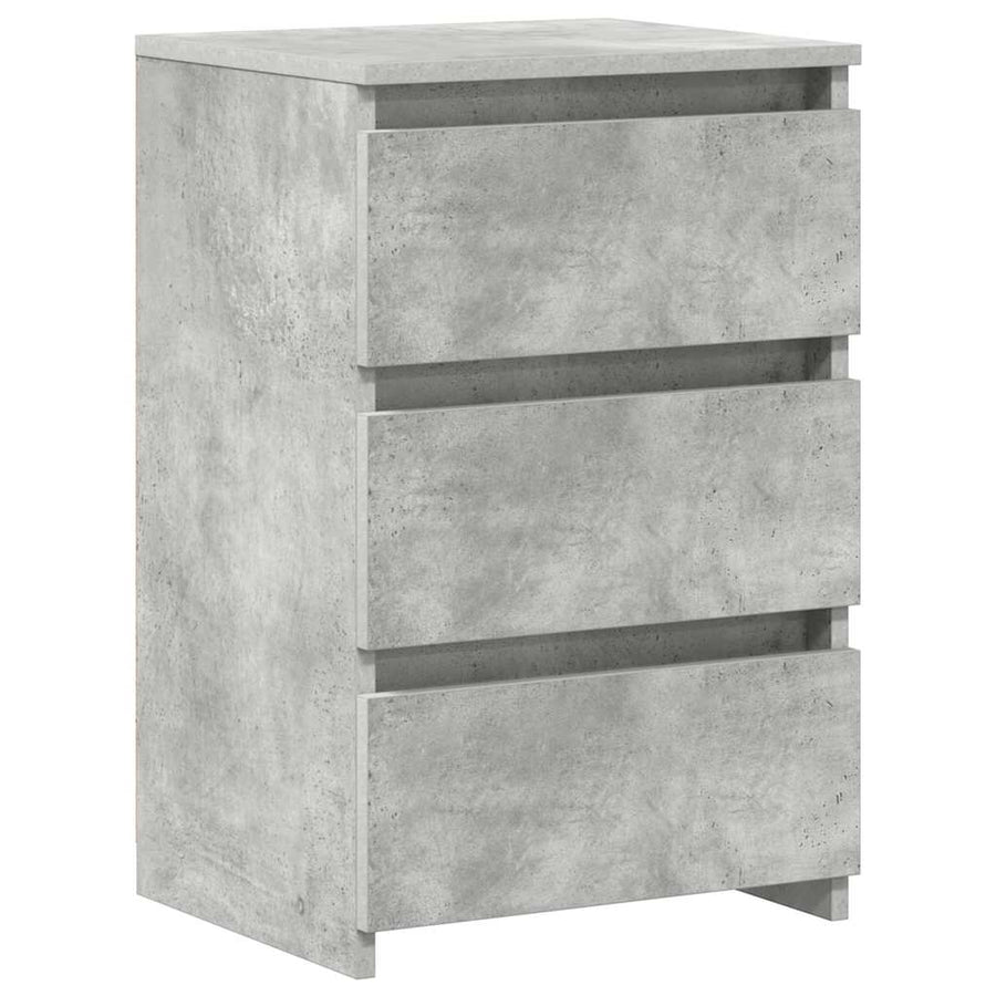 Bed Cabinets 2 pcs Concrete Grey 40x35x62.5 cm Engineered Wood