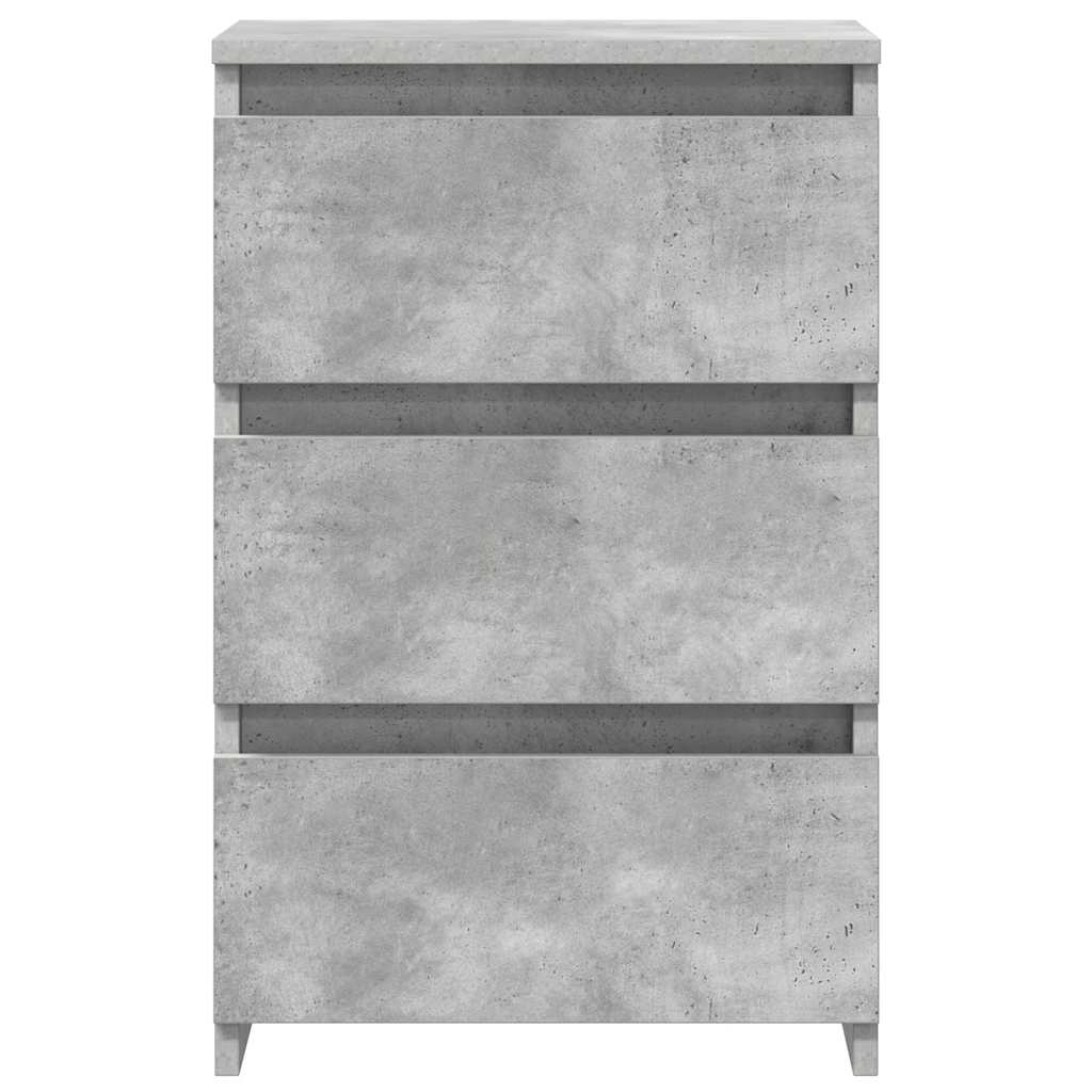 Bed Cabinets 2 pcs Concrete Grey 40x35x62.5 cm Engineered Wood