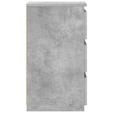 Bed Cabinets 2 pcs Concrete Grey 40x35x62.5 cm Engineered Wood