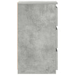 Bed Cabinets 2 pcs Concrete Grey 40x35x62.5 cm Engineered Wood