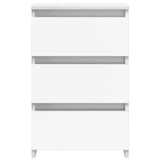 Bed Cabinets 2 pcs High Gloss White 40x35x62.5 cm Engineered Wood