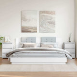Bed Cabinets 2 pcs High Gloss White 40x35x62.5 cm Engineered Wood