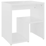 Bed Cabinets 2 pcs White 40x30x40 cm Engineered Wood - Side View