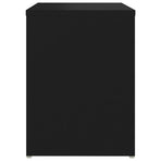 Bed Cabinets 2 pcs Black 40x30x40 cm Engineered Wood