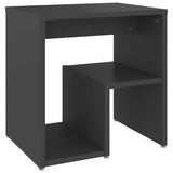 Bed Cabinet Grey 40x30x40 cm Engineered Wood
