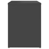 Bed Cabinet Grey 40x30x40 cm Engineered Wood