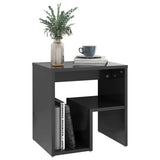 Bed Cabinet Grey 40x30x40 cm Engineered Wood - 45-Degree Angle