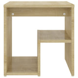 Bed Cabinet Sonoma Oak 40x30x40 cm Engineered Wood - Side View