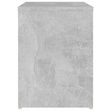 Bed Cabinets 2 pcs Concrete Grey 40x30x40 cm Engineered Wood - Rear View