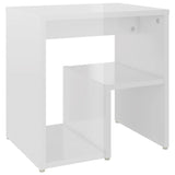 Bed Cabinets 2 pcs High Gloss White 40x30x40 cm Engineered Wood - Top-Down View