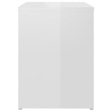 Bed Cabinets 2 pcs High Gloss White 40x30x40 cm Engineered Wood