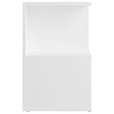 Bedside Cabinet White 35x35x55 cm Engineered Wood