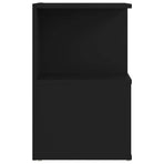 Bedside Cabinet Black 35x35x55 cm Engineered Wood