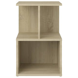 Bedside Cabinets 2 pcs Sonoma Oak 35x35x55 cm Engineered Wood - Side View